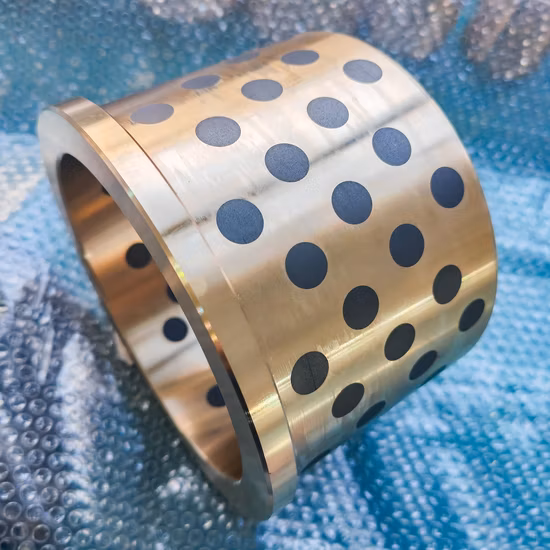 SAE841 Ölimprägniertes gesintertes Messing, Edelstahl, Kohlenstoffstahl, legierter Stahl, Bronze, Graphit, Lagerflanschhülse, Distanzbuchse