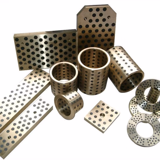 Schleuderguss Cuzn25al5 Bronze Oilless-Buchse mit Graphit-Lagerbuchse in Sondergröße
