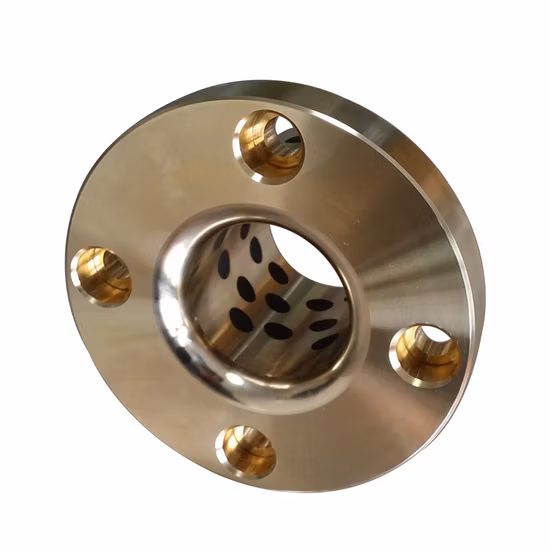 Cuzn25al5 Flansch-Bronzebuchse mit Graphiteinsatz-Lagerbuchse